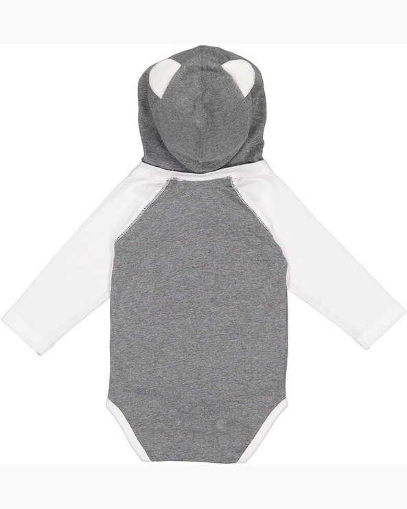 Rabbit Skins 4418 - Body infantil de manga larga de punto fino con orejas
