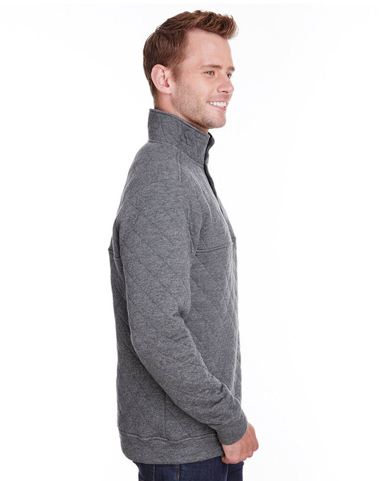 J. America JA8890 - Adult Quilted Snap Pullover