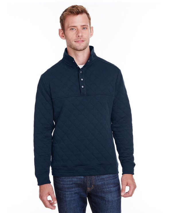 J. America JA8890 - Adult Quilted Snap Pullover