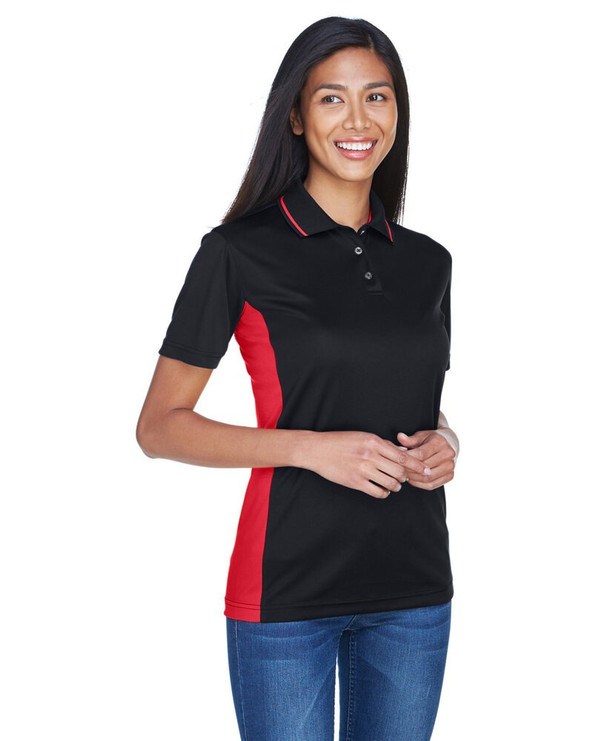 UltraClub 8406L - Ladies Cool & Dry Sport Two-Tone Polo