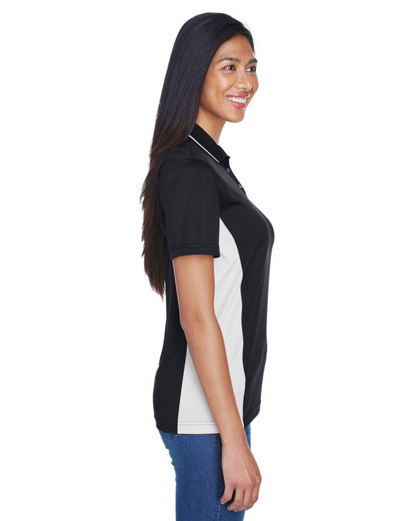 UltraClub 8406L - Polo de mujer Cool & Dry Sport Two-Tone