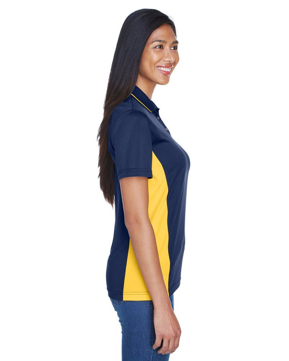 UltraClub 8406L - Polo de mujer Cool & Dry Sport Two-Tone
