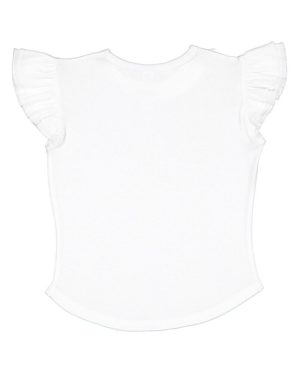Rabbit Skins 3339 - Camiseta de manga volante para niño pequeño