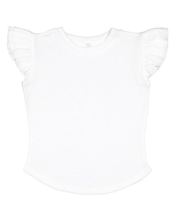 Rabbit Skins 3339 - Camiseta de manga volante para niño pequeño