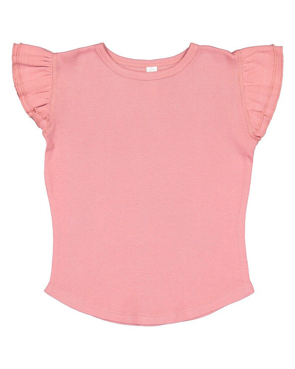 Rabbit Skins 3339 - Camiseta de manga volante para niño pequeño