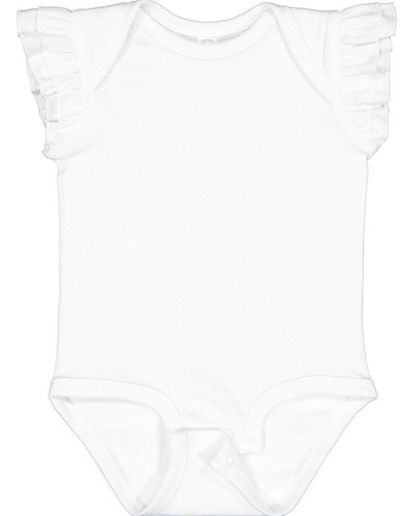 Rabbit Skins 4439 - Body de manga volante para bebé