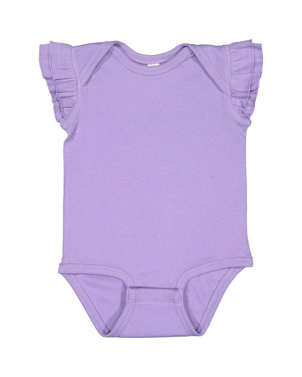 Rabbit Skins 4439 - Infant Flutter Sleeve Bodysuit