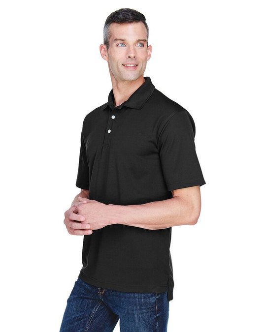 UltraClub 8445 - Polo de hombre Cool & Dry Stain-Release Performance
