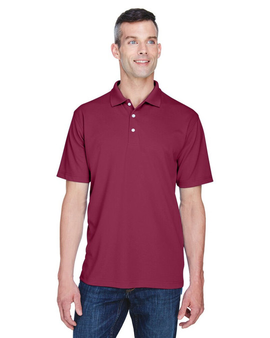 UltraClub 8445 - Polo de hombre Cool & Dry Stain-Release Performance