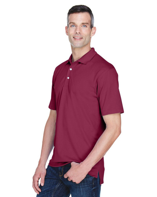 UltraClub 8445 - Polo de hombre Cool & Dry Stain-Release Performance