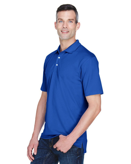 UltraClub 8445 - Polo de hombre Cool & Dry Stain-Release Performance