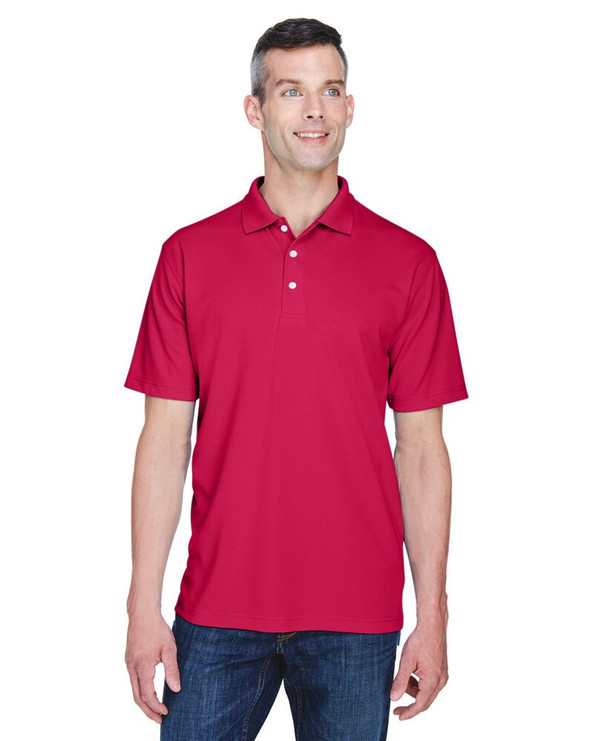 UltraClub 8445 - Polo de hombre Cool & Dry Stain-Release Performance