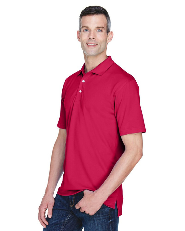 UltraClub 8445 - Polo de hombre Cool & Dry Stain-Release Performance