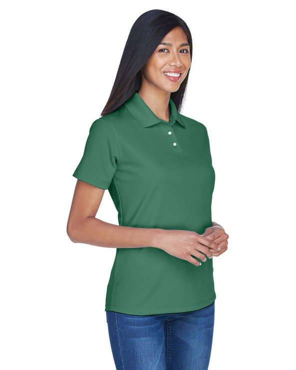 UltraClub 8445L - Polo de rendimiento antimanchas Cool & Dry para mujer