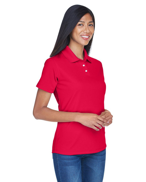 UltraClub 8445L - Polo de rendimiento antimanchas Cool & Dry para mujer