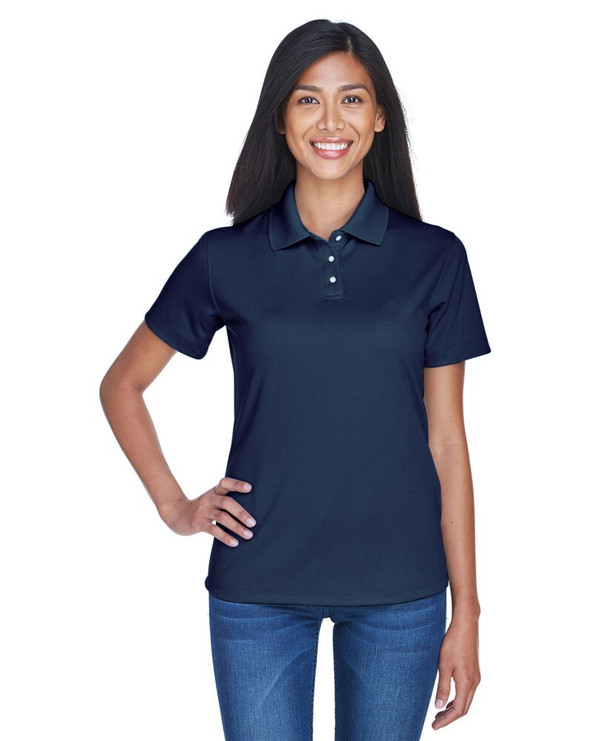 UltraClub 8445L - Polo de rendimiento antimanchas Cool & Dry para mujer