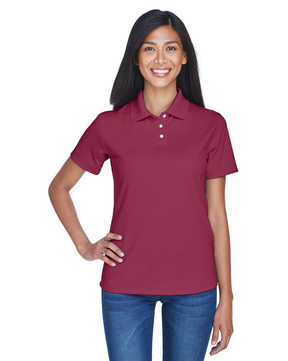 UltraClub 8445L - Polo de rendimiento antimanchas Cool & Dry para mujer