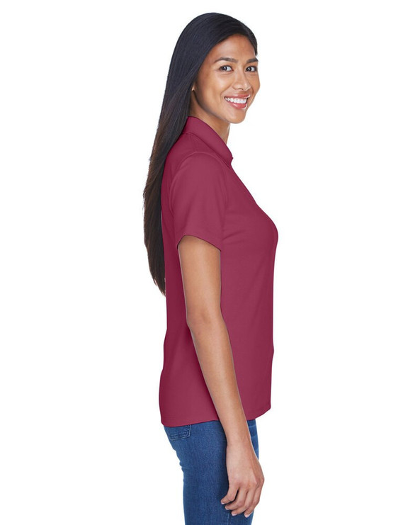 UltraClub 8445L - Polo de rendimiento antimanchas Cool & Dry para mujer