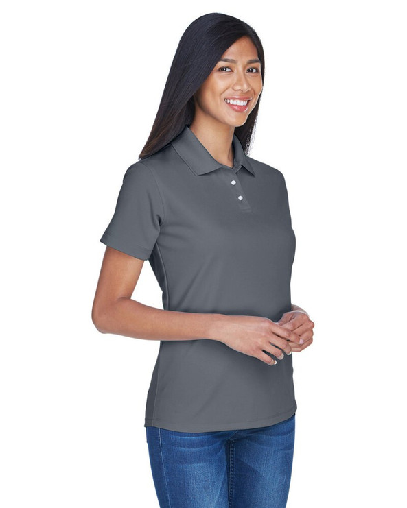 UltraClub 8445L - Polo de rendimiento antimanchas Cool & Dry para mujer