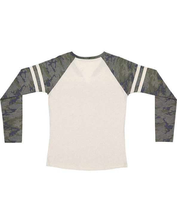 LAT 3534 - Camiseta de manga larga de punto fino Gameday Mash-Up para mujer