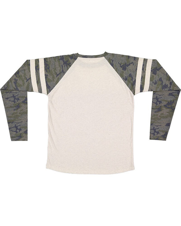 LAT 6934 - Men's Gameday Mash-Up Long Sleeve Fine Jersey T-Shirt