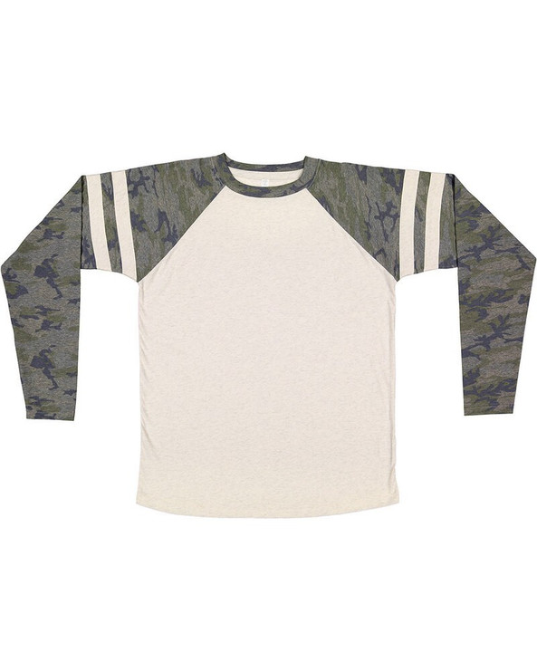 LAT 6934 - Men's Gameday Mash-Up Long Sleeve Fine Jersey T-Shirt