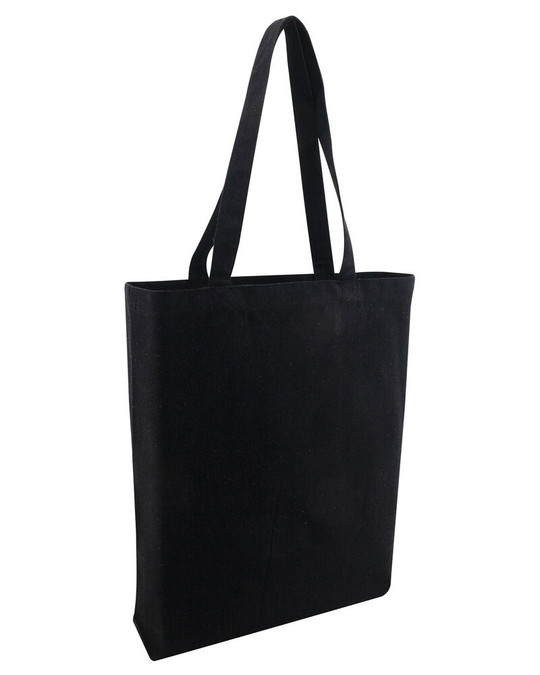 OAD OAD106R - Tote con fuelle de algodón reciclado de peso medio