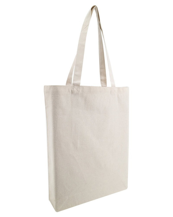 OAD OAD106R - Tote con fuelle de algodón reciclado de peso medio