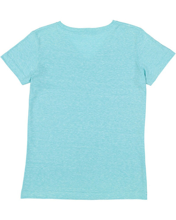 LAT 3591 - Ladies V-Neck Harborside Melange Jersey T-Shirt