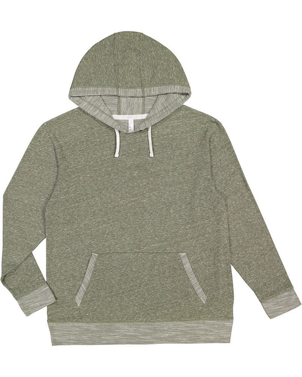LAT 6779 - Sudadera con capucha Harborside Melange French Terry para adulto