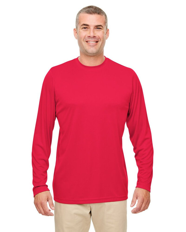 UltraClub 8622 - Camiseta de manga larga Cool & Dry Performance para hombre