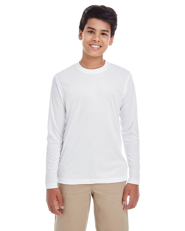UltraClub 8622Y - Camiseta de manga larga Youth Cool & Dry Performance
