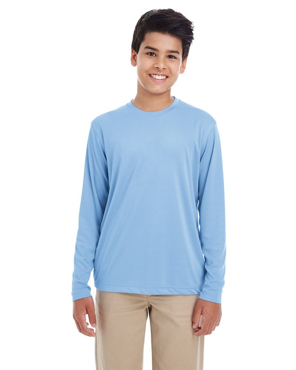 UltraClub 8622Y - Camiseta de manga larga Youth Cool & Dry Performance