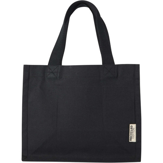 Odessa 220 g/m² GRS recycled cotton mini gusset tote bag 9L - EgotierPro 120787