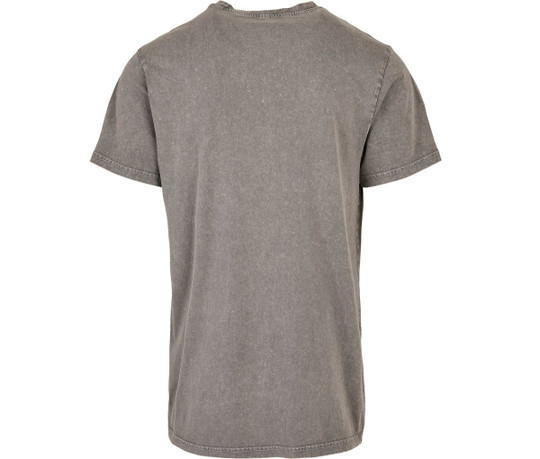 BUILD YOUR BRAND BY190 - ACID WASHED ROUND NECK TEE