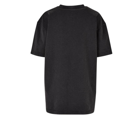 BUILD YOUR BRAND BY270 - Damski T-shirt oversize z efektem sprania kwasem