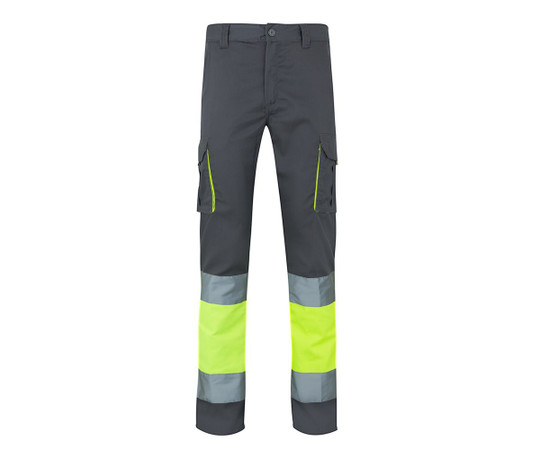 VELILLA V13002 - TWO-TONE HIGH VISIBILITY MULTI-POCKET STRETCH TROUSERS