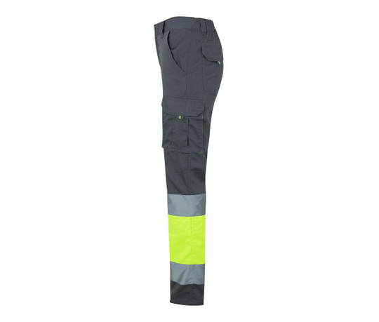 VELILLA V13002 - TWO-TONE HIGH VISIBILITY MULTI-POCKET STRETCH TROUSERS