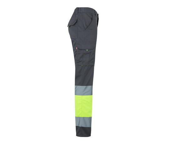 VELILLA V13002 - TWO-TONE HIGH VISIBILITY MULTI-POCKET STRETCH TROUSERS