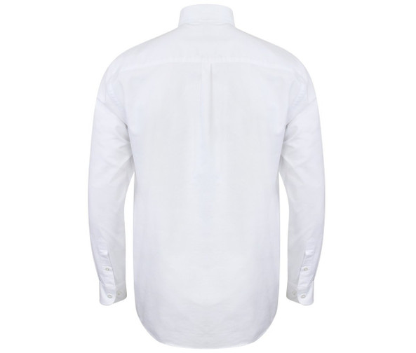 HENBURY HY512C - MODERN OXFORD LONG SLEEVED SHIRT - CLASSIC FIT