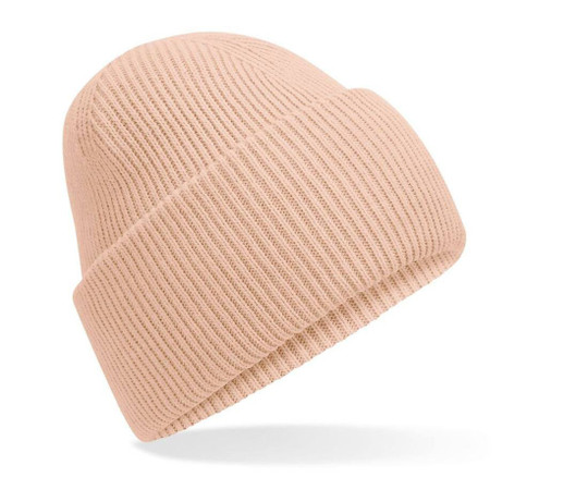 BEECHFIELD BF385R - KLASSISK ENGINEERED BEANIE MED DYB MANCHET