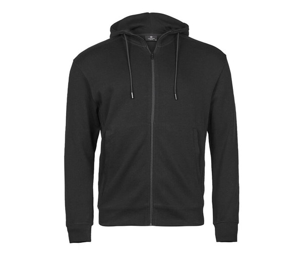 TEE JAYS TJ5508 - RIBBED INTERLOCK HOODED FULL ZIP