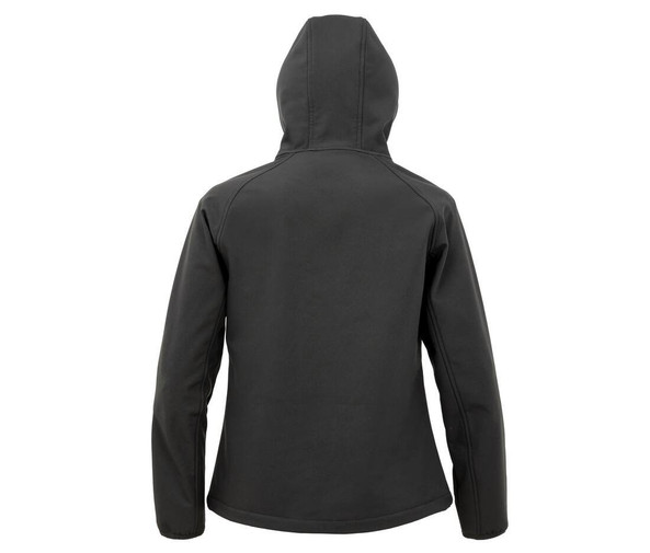 RESULT RS911F - RECYCLED 3-LAYER PRINTABLE HOODED SOFTSHELL