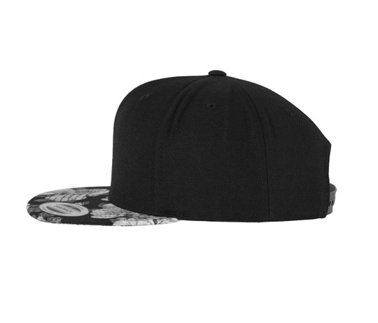 FLEXFIT F6089R - 6-panels cap with pink print on visor
