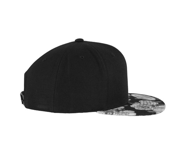 FLEXFIT F6089R - 6-panels cap with pink print on visor