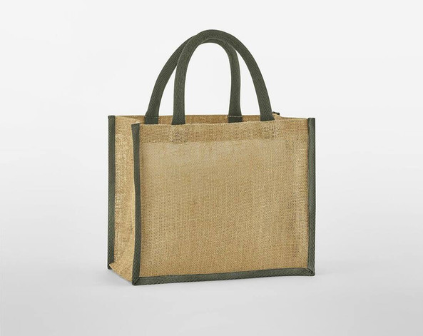 WESTFORD MILL WM473 - NATURAL STARCHED JUTE MIDI TOTE