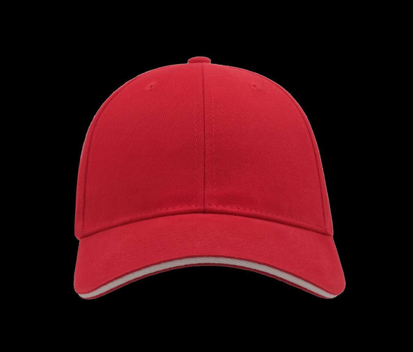 ATLANTIS HEADWEAR AT257 - 6-paneelinen kontrastilippis