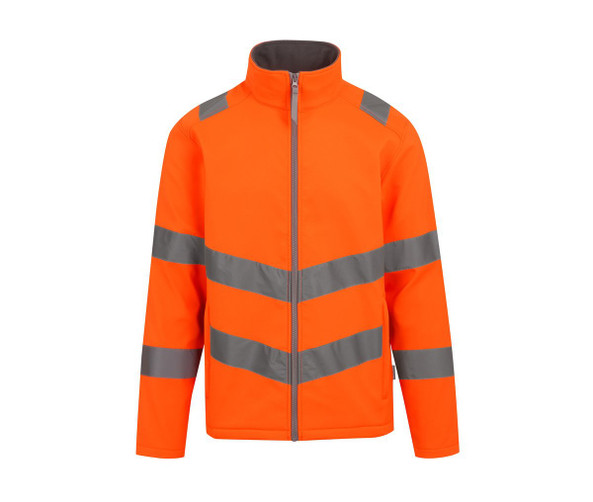 REGATTA RGA712 - HI-VIS PRO CONTRACT ABLAZE 2 LAYER SOFTSHELL JACKET (CLASS 3)
