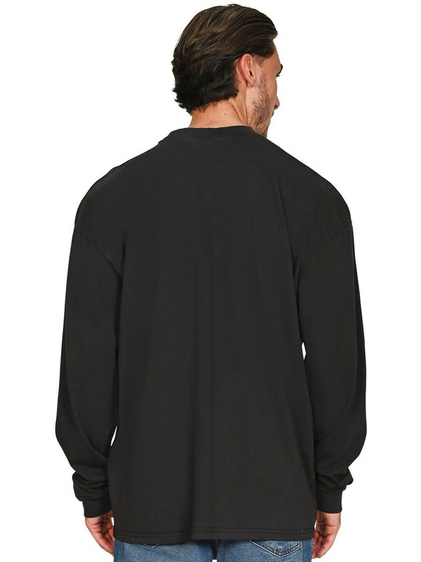 Casual Classics CRBTAC455 - Casual Ringspun Combed 180 Acid Wash Oversize Extended Neck Long Sleeve Tall T