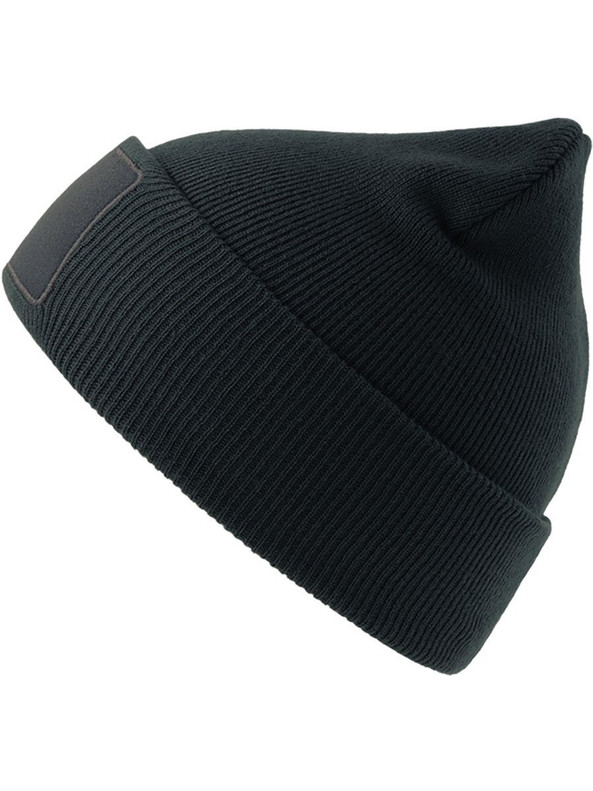 Atlantis ACWIPA - Atlantis Wind S Patch Recycled Beanie Double Skin Cuffed